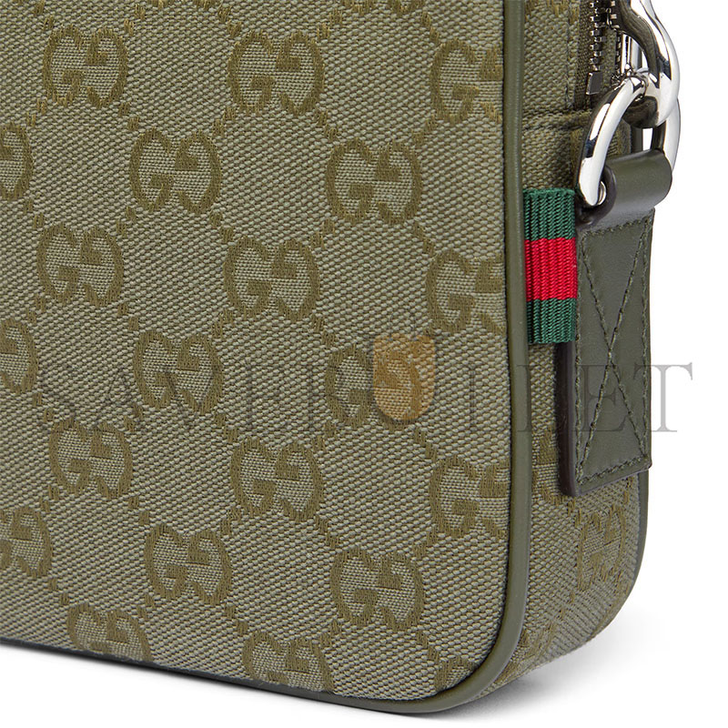 GUCCI GG CANVAS SMALL CROSSBODY BAG 834802 (23*15*5cm)